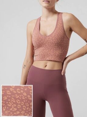 Athleta Women’s Aurora Crop Rib Tank size medium